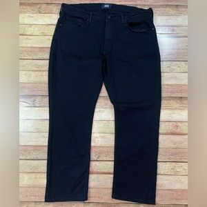 Men’s Paige Federal Black Slim Straight Jeans in Color Black Shadow Size 36